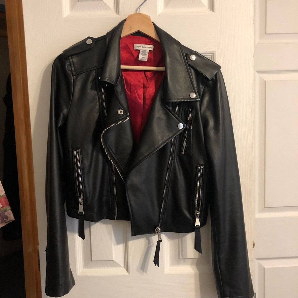 Urban Outfitters | Faux Leather Moto Jacket